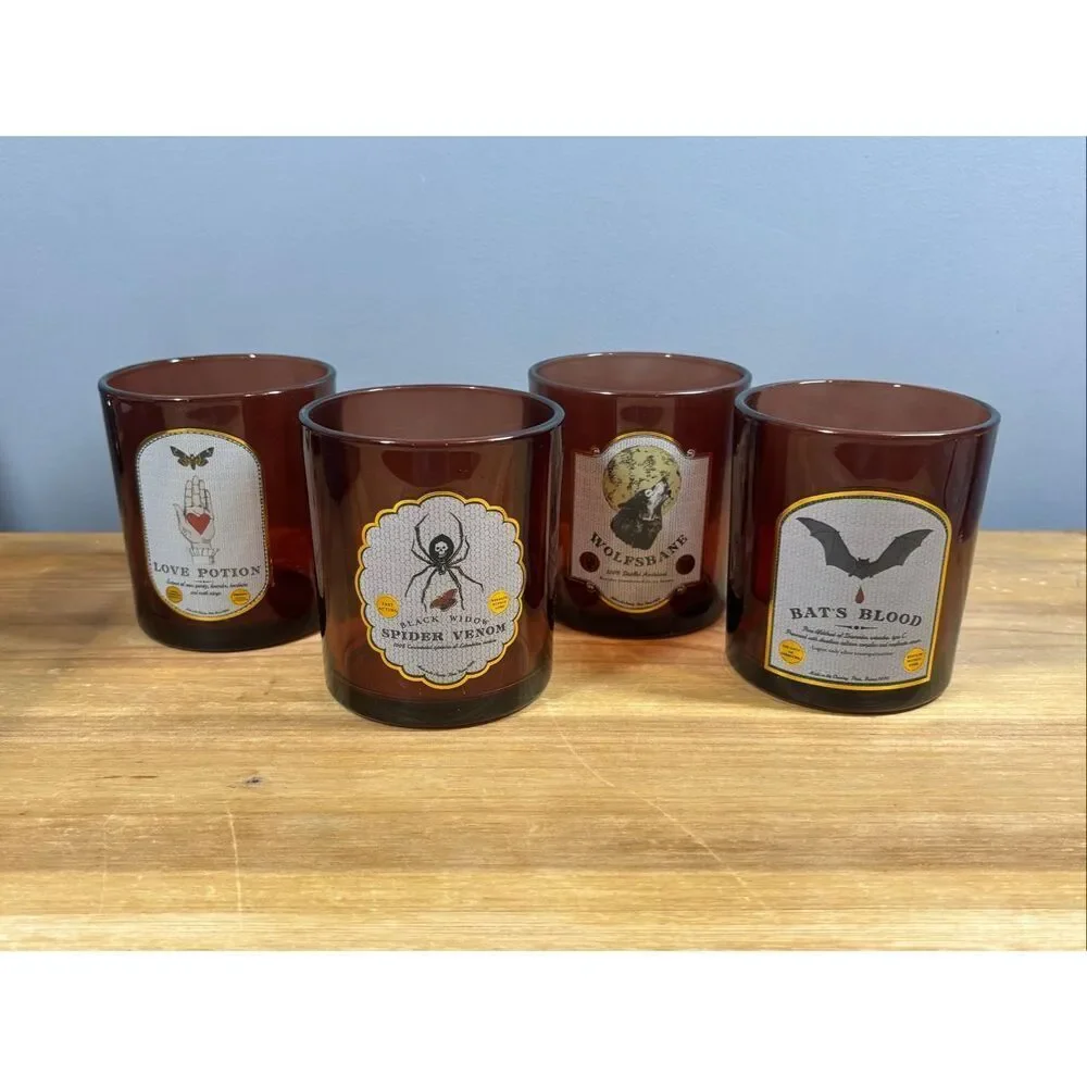 Threshold Halloween 4-piece drinking whiskey glasses